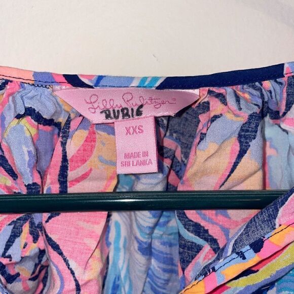 Lilly Pulitzer Willa Top in Nauti Navy SIZE XXS - Picture 3 of 3